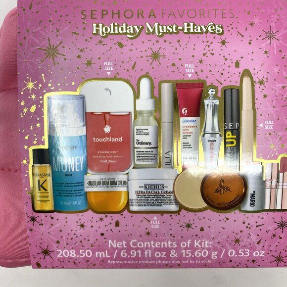 Sephora Favorites Holiday Must Have Value Set Pink Bag Skincare Makeup - Picture 3 of 8